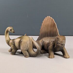 Vintage Japanese ceramic dinosaur figurines